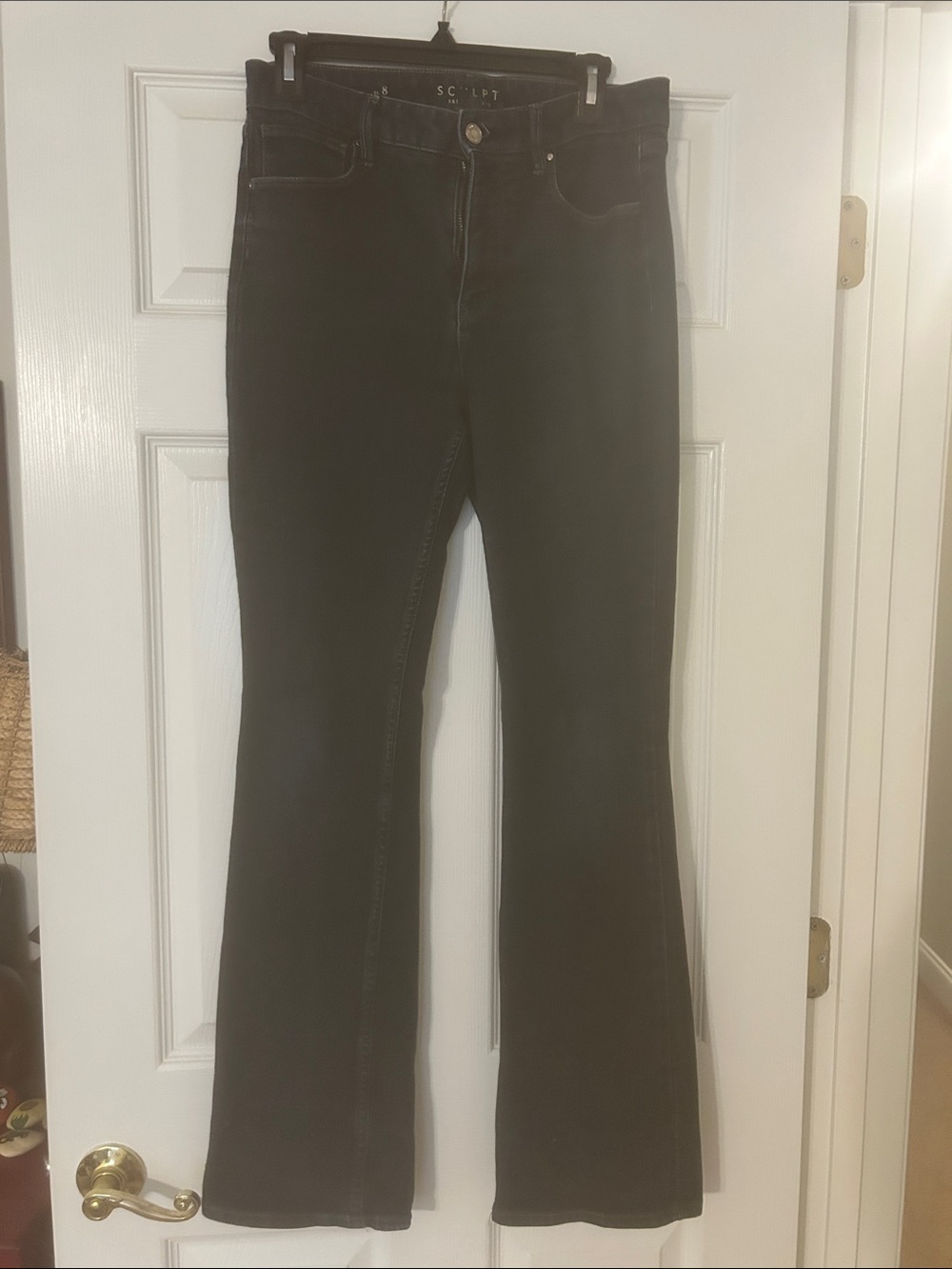White House Black Market Women's dark blue wash Jeans - Sculpt skinny flare Leg